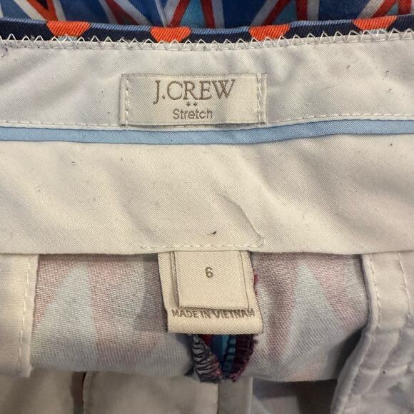 J. Crew Aztec Southwestern Diamond Print Shorts Stretch Cotton Twill 6 - Picture 5 of 7